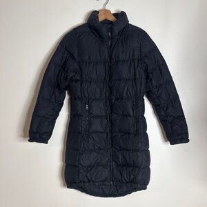 The North Face Metropolis III 550 Down Long Quilt Coat Parka Black Size XS cozy